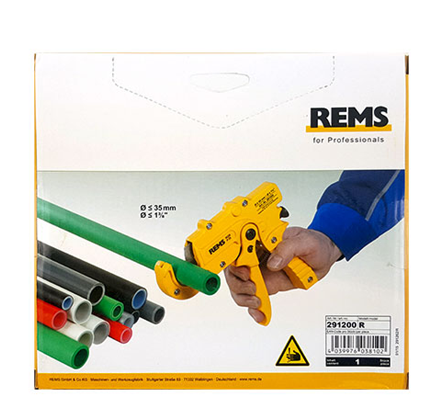 Снимка на Ножица за PVC тръби REMS ROS P 35mm,291200