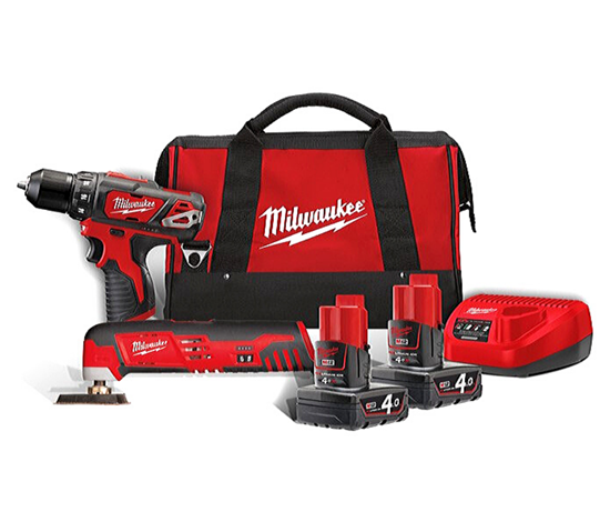 Снимка на Акумулаторни инструменти Milwaukee M12 BPP2D-402B Powerpack 12V,4.0Ah Li-Ion M12™;4933441250