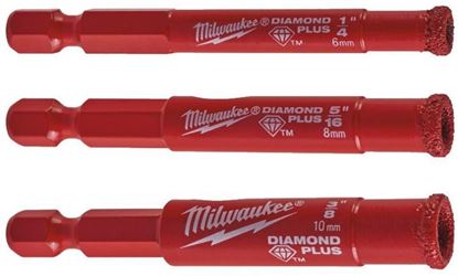 Снимка на Промо сет свредла Milwaukee Diamond Plus ™ ¼,3 броя,6/8/10 mm,4932471771