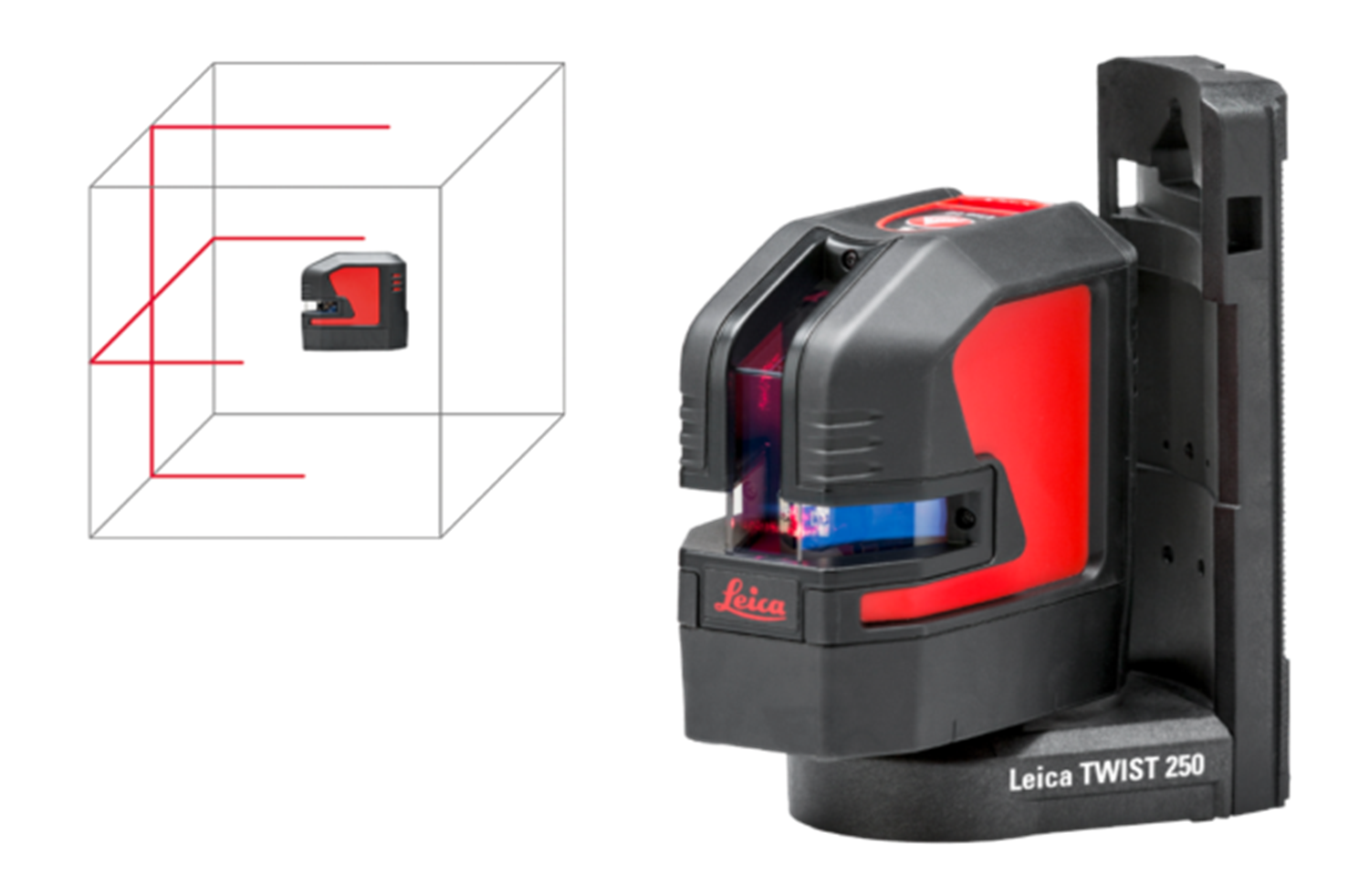 Снимка на Самонивелиращ се Crossline лазер Leica LINO L2,25m, с Li-Ion Батерия,червен лъч ,864413