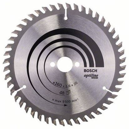 Снимка на Циркулярен диск Optiline for Wood;160 x 20/16 x 2,6 mm, 48;2608640732