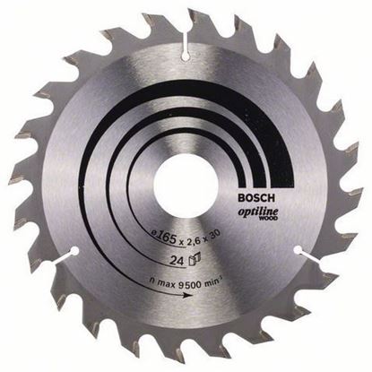 Снимка на Циркулярен диск Optiline for Wood;165 x 30/20 x 2,6 mm, 24;2608640602