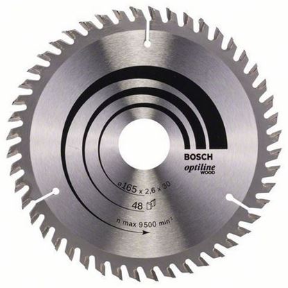 Снимка на Циркулярен диск Optiline for Wood;165 x 30/20 x 2,6 mm, 48;2608641175