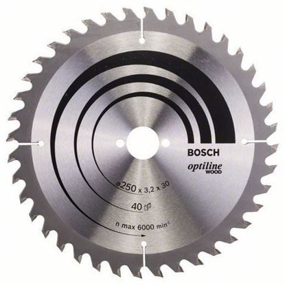 Снимка на Циркулярен диск Optiline for Wood;250 x 30 x 3,2 mm, 40;2608640728