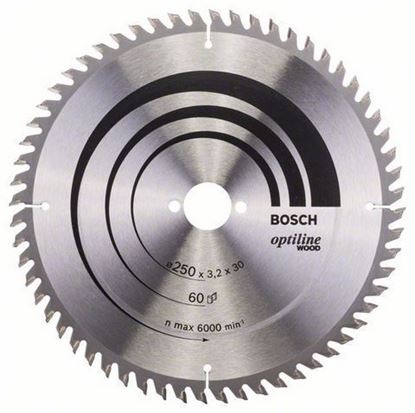 Снимка на Циркулярен диск Optiline for Wood;250 x 30 x 3,2 mm, 60;2608640665