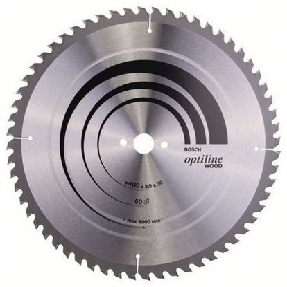 Снимка на Циркулярен диск Optiline for Wood;400 x 30 x 3,5 mm, 60;2608640675