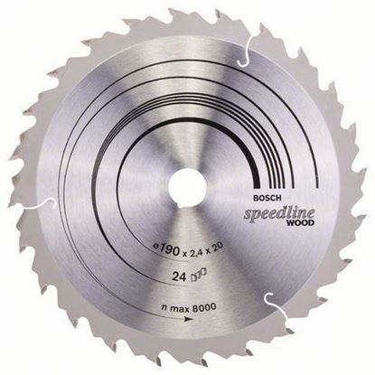 Снимка на Циркулярен диск Speedline Wood;190 x 20/16 x 2,6 mm, 24;2608640799