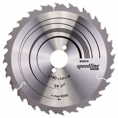 Снимка на Циркулярен диск Speedline Wood;190 x 30 x 2,6 mm, 24;2608640801