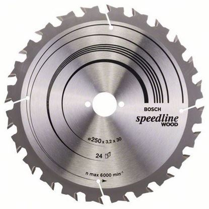 Снимка на Циркулярен диск Speedline Wood;250 x 30 x 3,2 mm, 24;2608640680