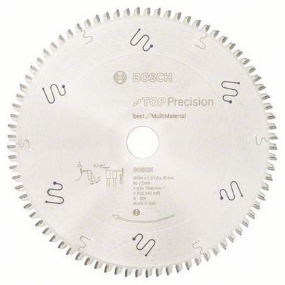 Снимка на Циркулярен диск Top Precision Best for Multi Material;ø 254x30x2.3/1.8mm  80T TCG;2608642098