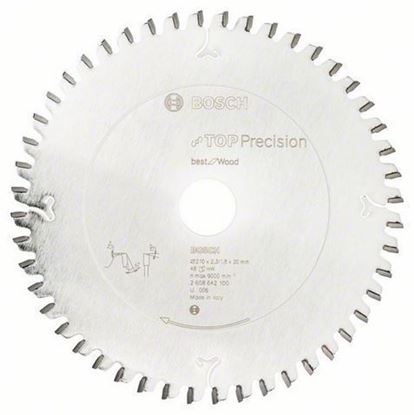 Снимка на Циркулярен диск Top Precision best for за Дърво;ø 210x30x2.3/1.8mm  48T ATB;2608642100