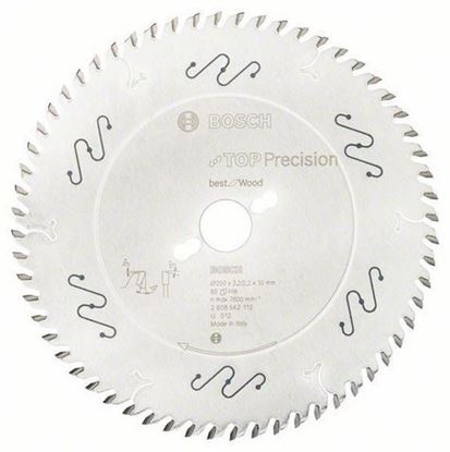 Снимка на Циркулярен диск Top Precision best for за Дърво;ø 250x30x3.2/2.2mm  60T ATB;2608642112