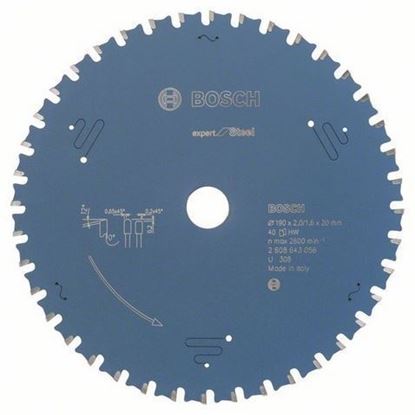 Снимка на Циркулярен диск Expert for Метал;190x2.0x1.6x20x40T;2608643056