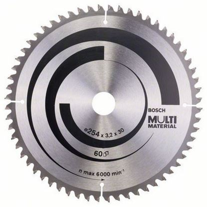 Снимка на Циркулярен диск Multi Material;254 x 30 x 3,2 mm, 60;2608640449