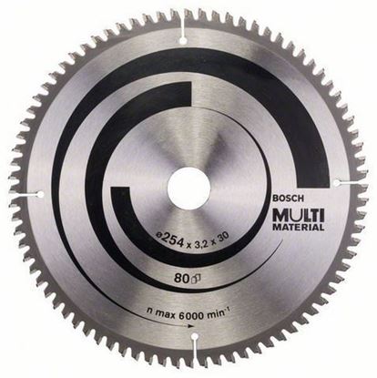 Снимка на Циркулярен диск Multi Material;254 x 30 x 3,2 mm, 80;2608640450