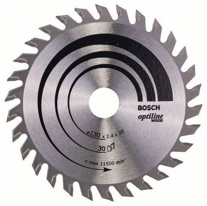 Снимка на Циркулярен диск Optiline for Wood;130 x 20/16 x 2,4 mm, 30;2608640583