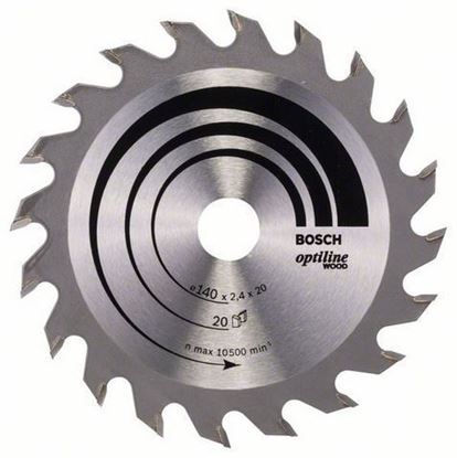 Снимка на Циркулярен диск Optiline for Wood;140 x 20/12,7 x 2,4 mm, 20;2608640586