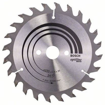 Снимка на Циркулярен диск Optiline for Wood;150 x 20/16 x 2,4 mm, 24;2608640592