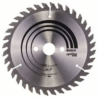 Снимка на Циркулярен диск Optiline for Wood;150 x 20/16 x 2,4 mm, 36;2608640593