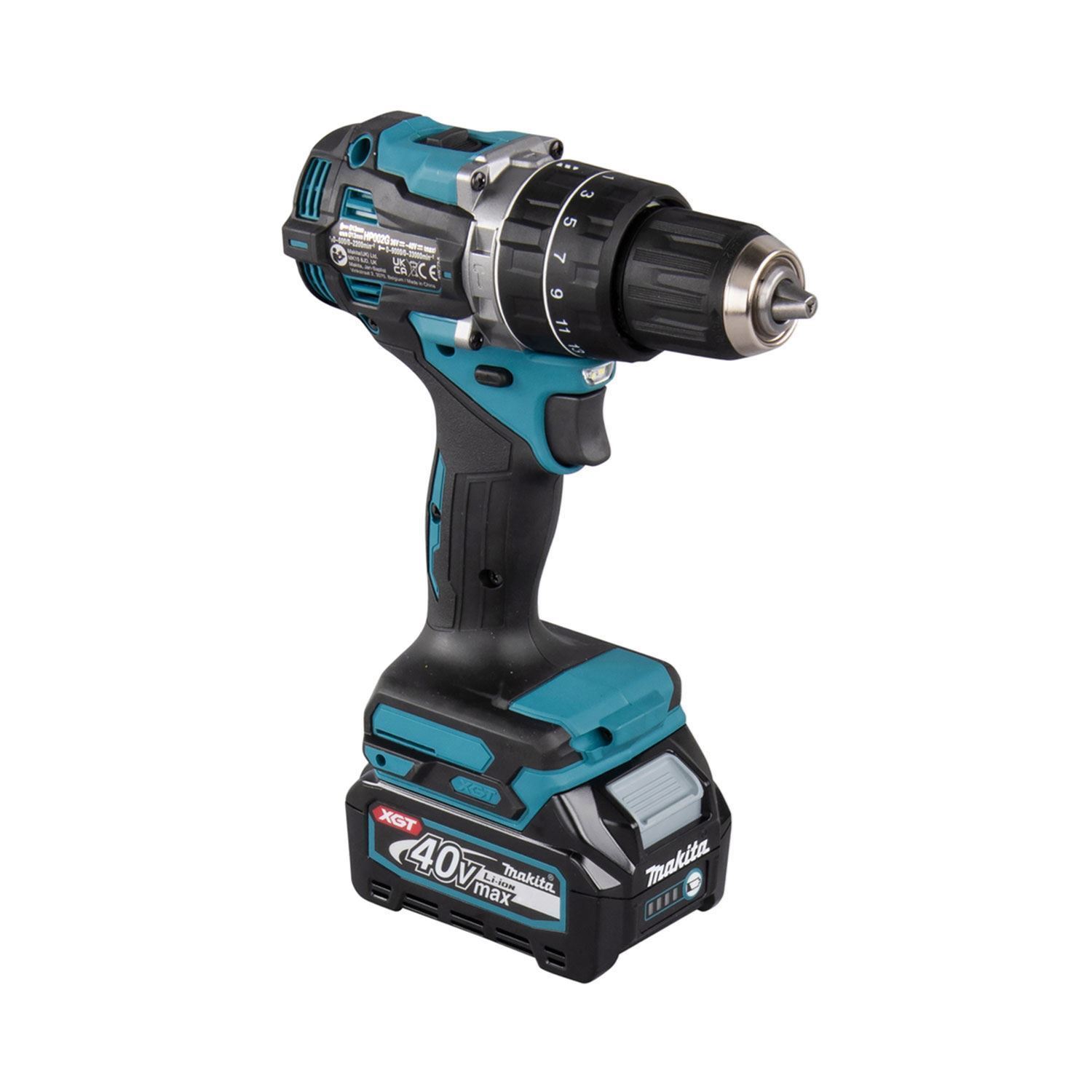 Снимка на Акумулаторен ударен винтоверт MAKITA HP002GA201, XGT 40V 2 батерии x 2.0Ah+ БОНУС К-кт накрайници Makita Impact Black E-11994