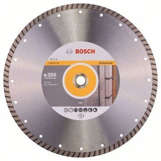 Снимка на Диамантен диск за рязане Standard for UNIVERSAL turbo 350 x 20/25,4 x 10 mm, 2608602587