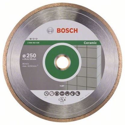 Снимка на Диамантен диск за рязане керамика Standard for CERAMIC 250 x 30/25,4 x 7 mm, 2608602539
