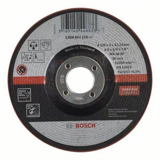 Снимка на Диск за рязане и шлайфане, WA 46 BF, 125 mm, 22,23 mm, 3,0 mm,2608602218