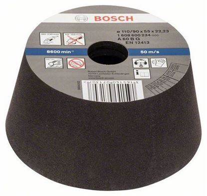 Снимка на Чашковиден шлифовъчен диск, конусен - метал/отливки, 90 mm, 110 mm, 55 mm, 60,1608600234