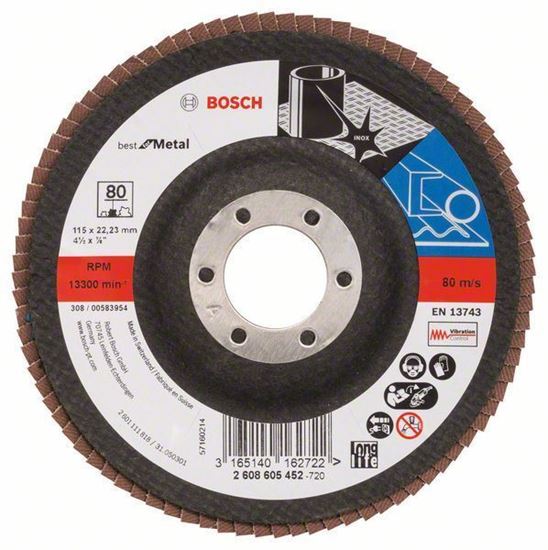 Снимка на Ламелен диск - конус;115 x 22,23 mm, P80;2608605452