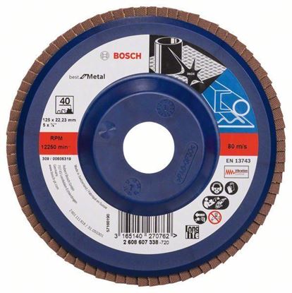 Снимка на Ламелен диск - прав;125 x 22,23 mm, P40;2608607338