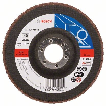 Снимка на Ламелен диск - прав;125 x 22,23 mm, P40;2608607353