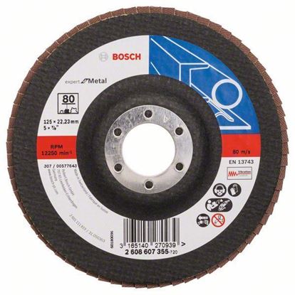 Снимка на Ламелен диск - прав;125 x 22,23 mm, P80;2608607355