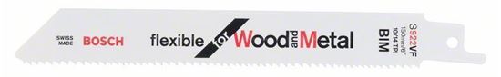 Снимка на Нож за саблен трион S 922 VF 5бр.;Flexible for Wood and Metal;2608656017