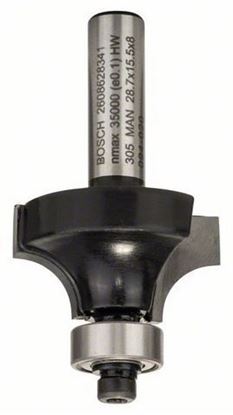 Снимка на Заоблящ фрезер;8 mm, R1 8 mm, L 15,5 mm, G 53 mm;2608628341