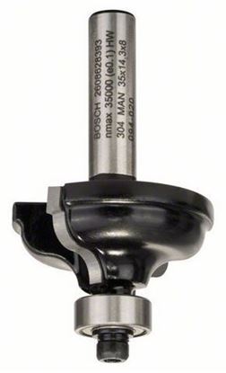 Снимка на Профилен фрезер A;8 mm, R1 4,8 mm, B 11 mm, L 14,3 mm, G 57 mm;2608628393
