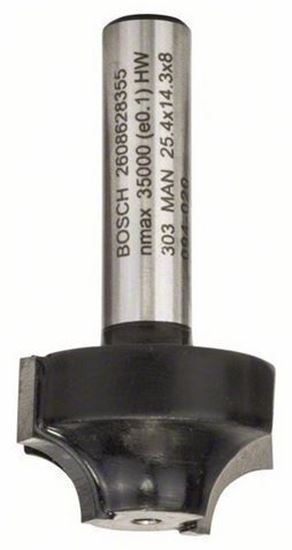 Снимка на Профилен фрезер E;8 mm, R1 6,3 mm, D 25,4 mm, L 14,3 mm, G 46 mm;2608628355