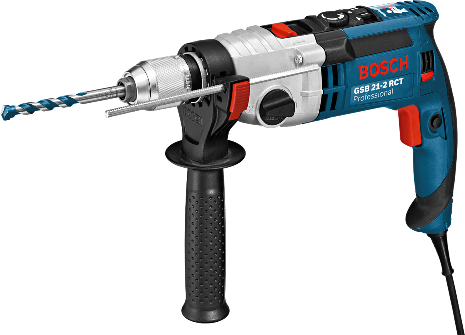 Снимка на Двускоростна ударна бормашина Bosch GSB 21-2 RCT 060119C700