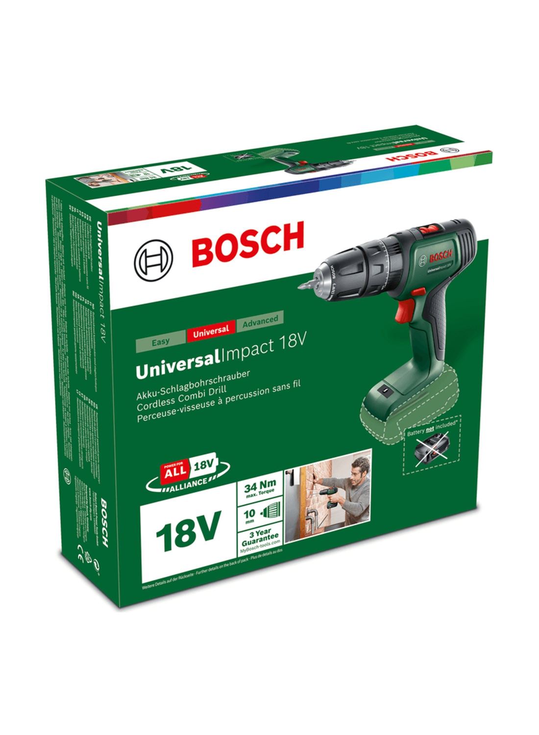 Снимка на Акумулаторен винтоверт UniversalImpact 18V,Solo,06039D4100,Bosch