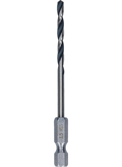 Снимка на Свредла HSS PointTeQ Hex 3.5mm,10 бр,2608577542,Bosch