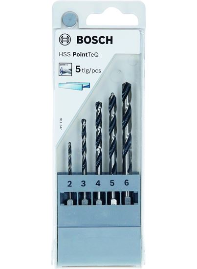 Снимка на Комплект свредла HSS PointTeQ Hex 5 бр,2607002824,Bosch