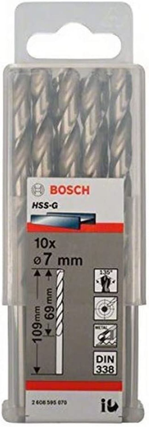 Снимка на Свредло за метал HSS-G 7x69x109 mm,10 броя,2608595070,Bosch