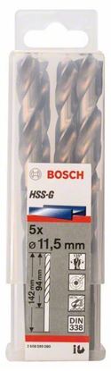 Снимка на Свредло за метал HSS-G 11,5x94x142 mm,5 броя,2608595080,Bosch