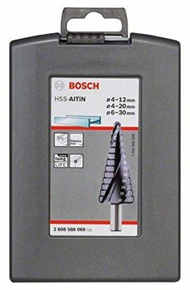 Снимка на Комплект 3 броя HSS-AlTiN стъпаловидни свредла,2608588069,Bosch