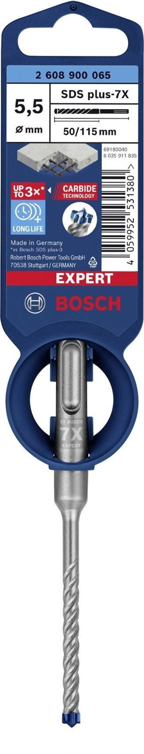 Снимка на EXPERT Свредло SDS plus 7X 5.5x50x115 mm,2608900065,Bosch