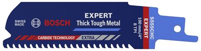 Снимка на EXPERT Карбиден нож за саблен трион за твърди метали S 555 CHM Thick Tough Metal,2608900364,Bosch