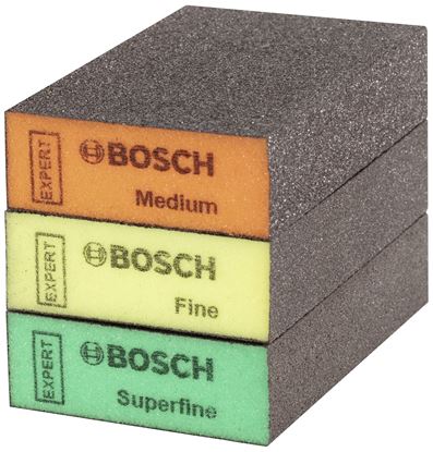 Снимка на EXPERT Комплект шлифовъчни гъби средна/фина/суперфина S471 3 бр.,2608901175,Bosch