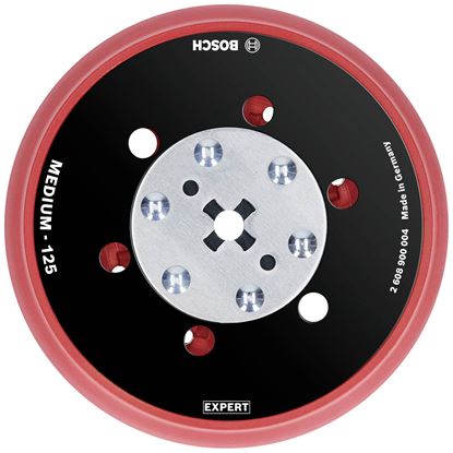 Снимка на EXPERT Шлифовъчна подложка средно твърда Multi-Hole D125,болт 5/16”,2 шайби,2608900004,Bosch