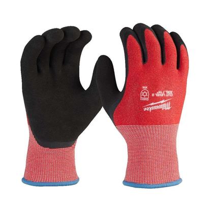 Снимка на Пакет 12 бр. зимни устойчиви на порязване ръкавици CUT B, L, 4932480608, Milwaukee