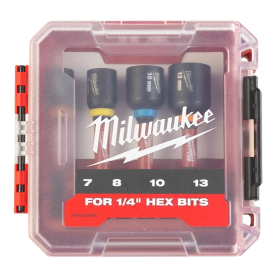 Снимка на Комплект магнитни накрайници за глух ключ ShW Impact Duty 4 части, 4932492445, Milwaukee