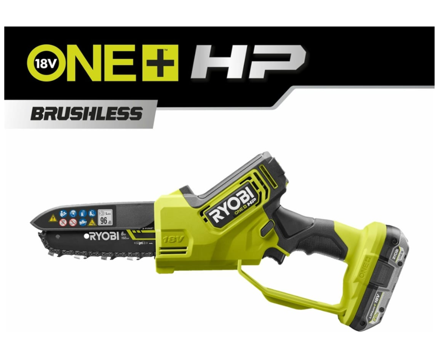 Снимка на Акумулаторен верижен трион Ryobi RY18PSX15A-120, 5133005780